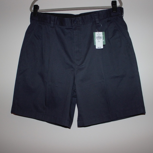 L.L. Bean Shorts | Llbean Navy Mens Double Chino Shorts 36w Nwt | Poshmark